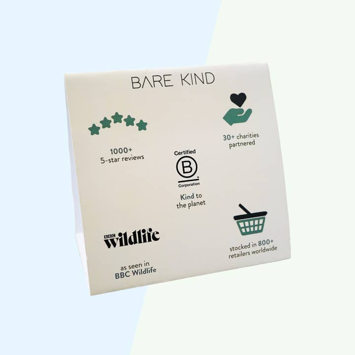 Bare Kind Socks - Wholesale Retailer Display - Accessories - Table Talker | POS | Retail Shelf Talker1
