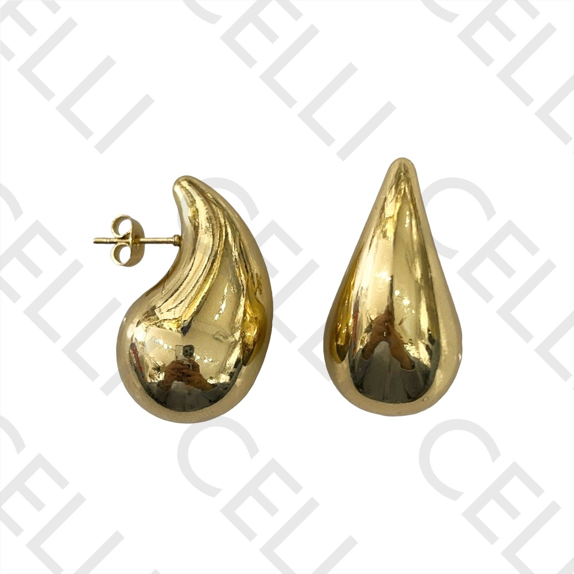 Celli Biju - Wholesale Stud/Post Earrings - Steel Earring - Smooth Drop6
