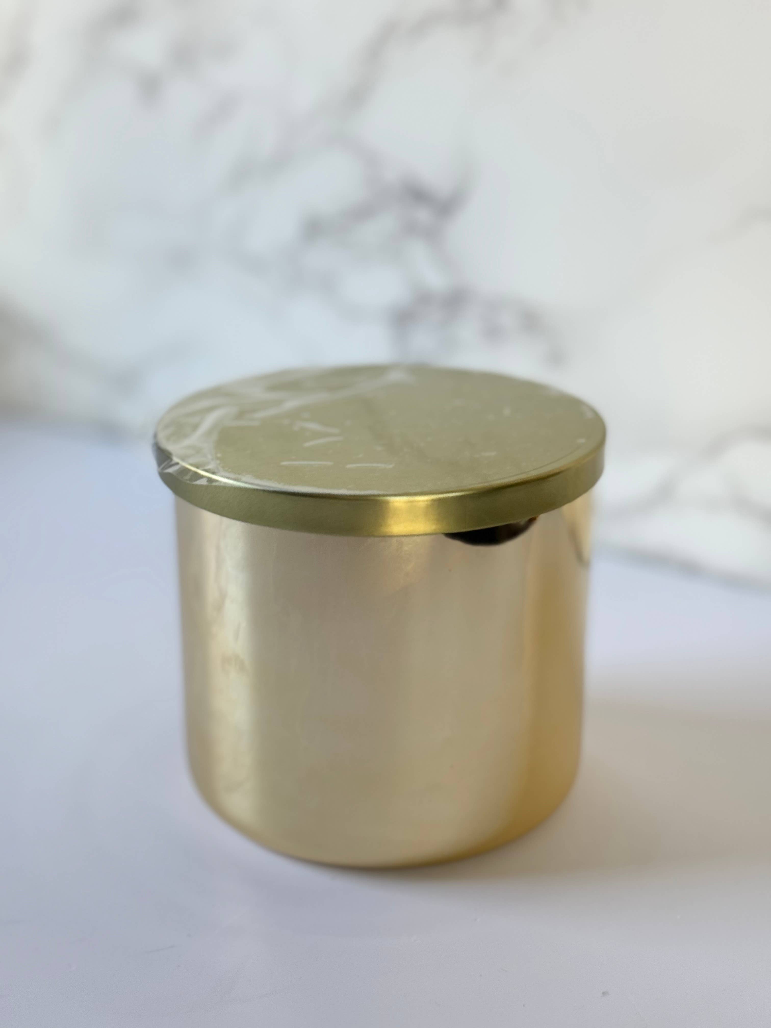 Candle Cabana - Wholesale Jar/Filled Candle - 18 oz Unlabeled Soy Candle Gold Vessel - Private Label Bulk2