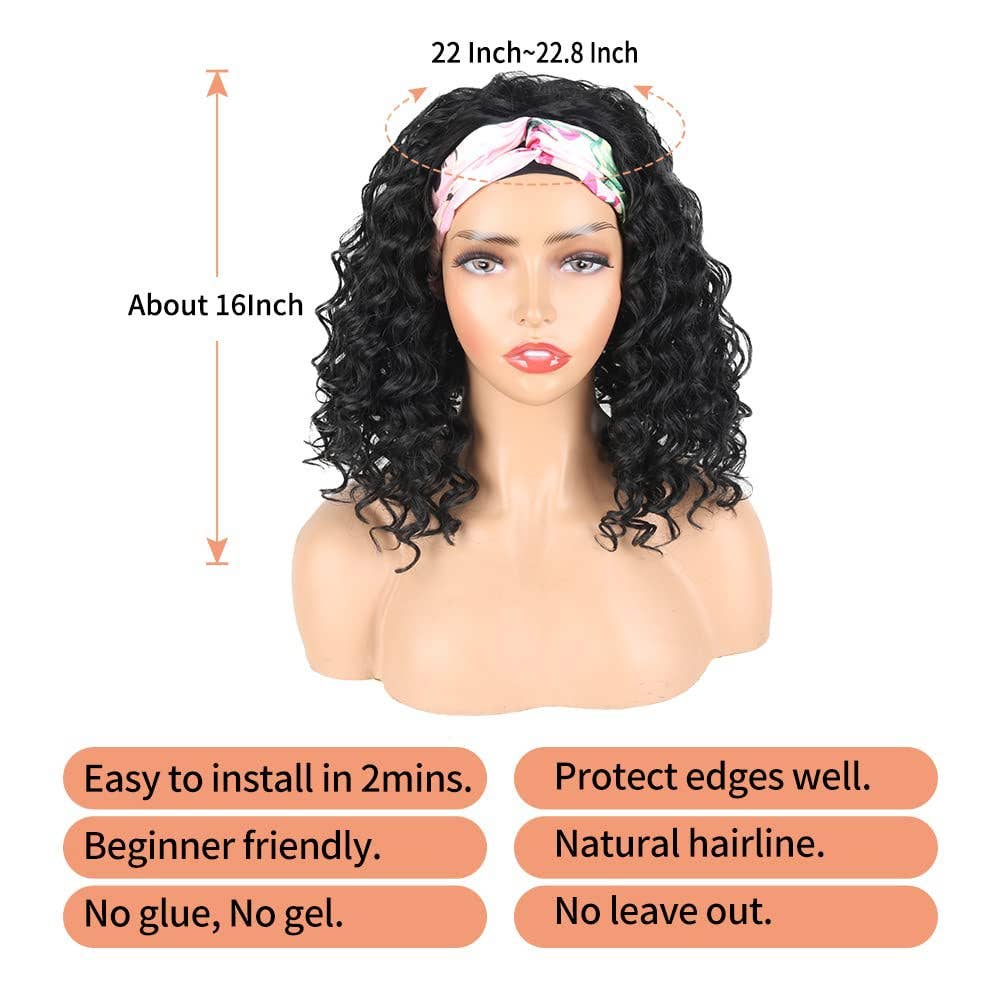 1# Parrucca con fascia per capelli corti e ricci in vendita all'ingrosso su Faire3