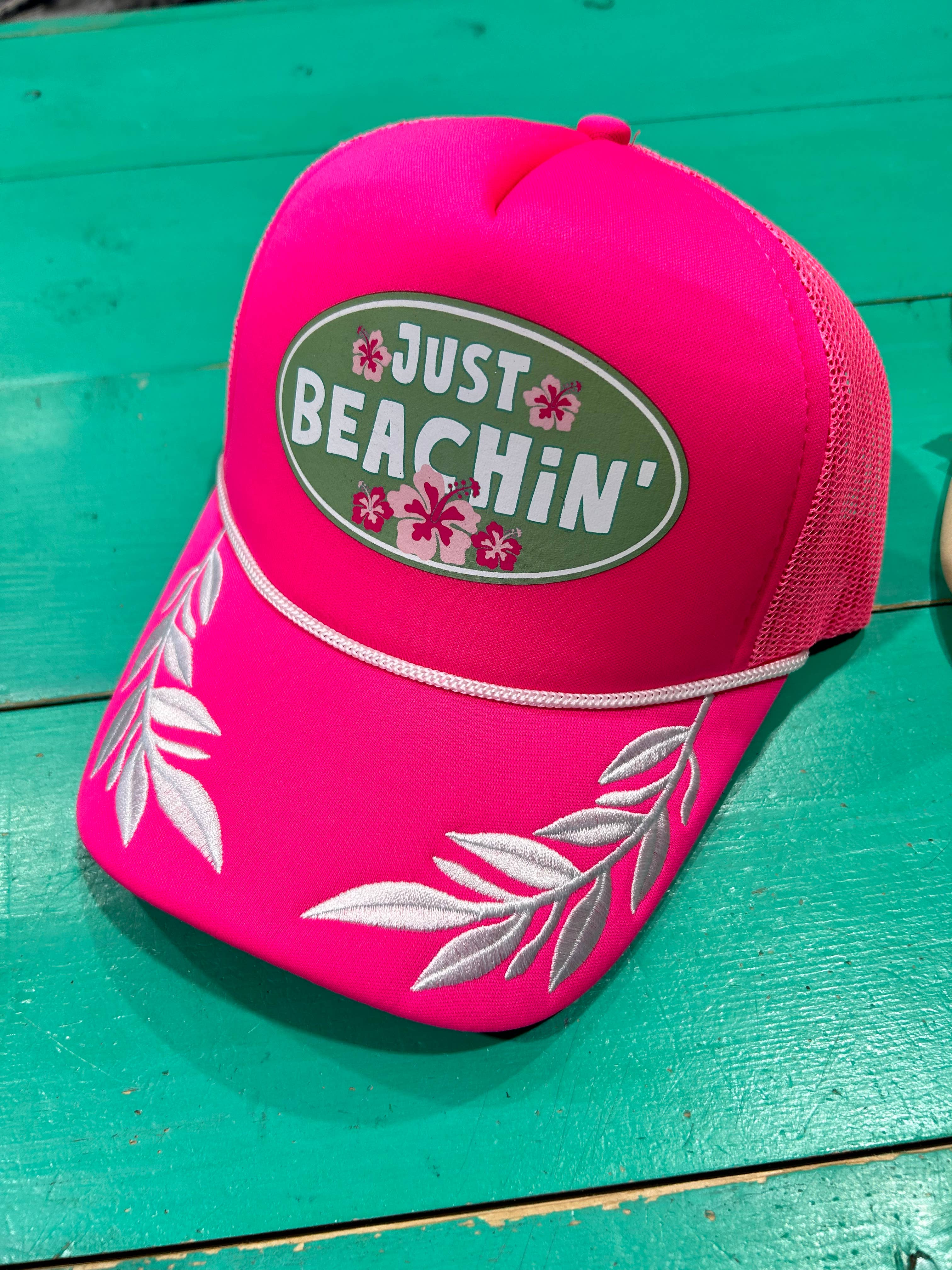 Vibes Hat Company - Wholesale Trucker Hat - Unisex - Just Beachin' Trucker Hat | Summer Cap | Trending | Beachy5
