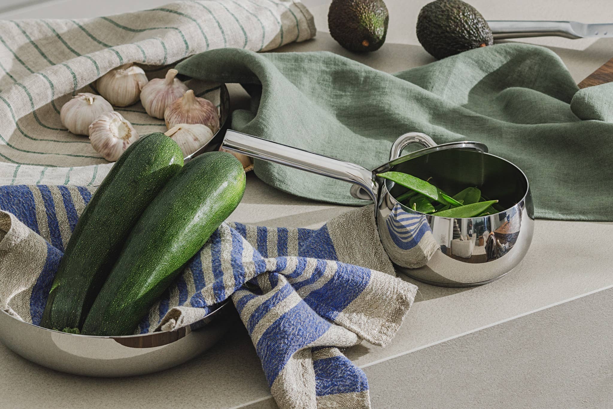 dodesign - Venta al por mayor Paños de cocina - Paño de lino para cocina con rayas cobalto10