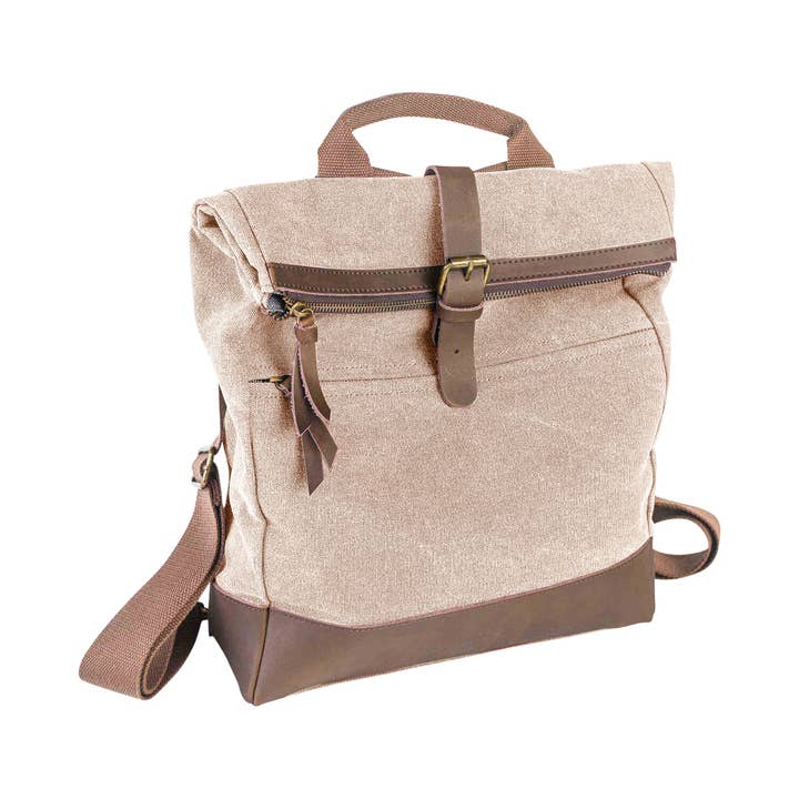 ZEDE PARIS - Vente Sac à dos – unisexe - ECOLE MILITAIRE - Sac à dos en toile et cuir24