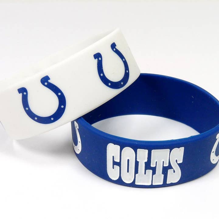 Aminco USA - Wholesale Jewelry - Men's - NFL Indianapolis Colts Wide Bracelet, 2-Pack1
