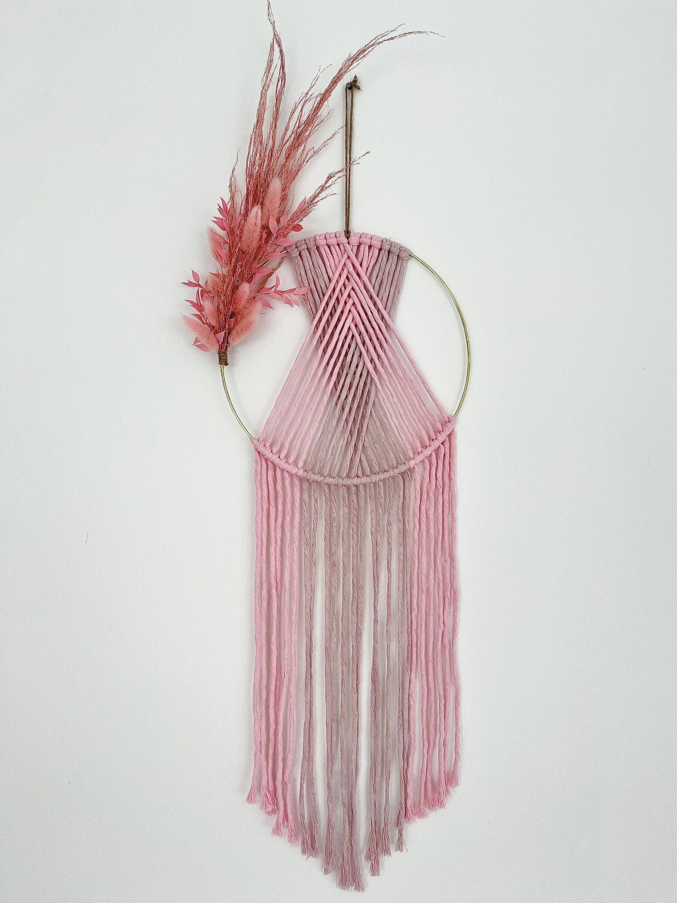 Neon Knotz - Vendita all'ingrosso Nappa decorativa/decorazione murali - Ghirlanda di fiori secchi/macramè da appendere alla parete2