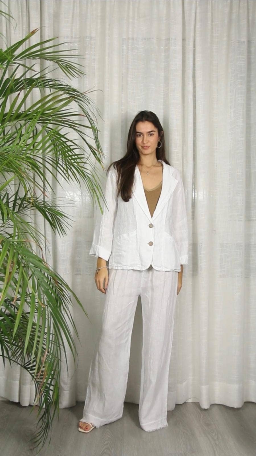 Linen & More - Wholesale Blazer - Women's - REF 17762 BLAZER TWO POCKETS 100% LINEN8