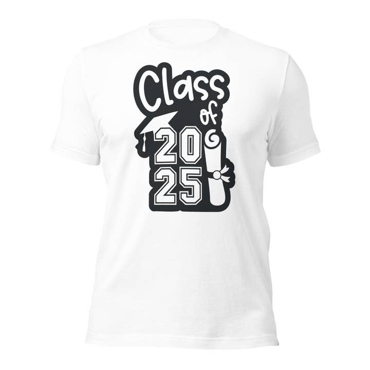 Class of 2025 Grad Tee 17 Unisex t-shirt for wholesale by Black and Gifted LLC