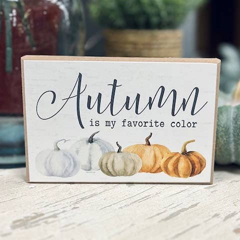 LET728A My Favorite Color is Fall for wholesale by JanMichaels Art & Home