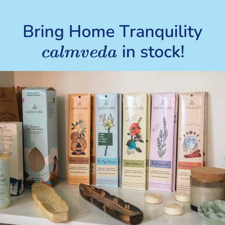 Calmveda Incense & Aromatherapy - Wholesale Incense - Fresh Lavender Charcoal free Incense Display set-10x12 Stick