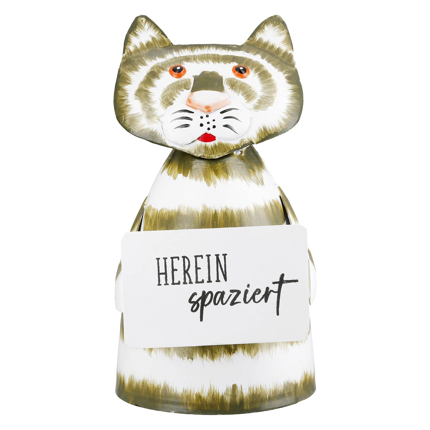 brown orange Ruby cat fence figure, 2-fold assorted, h. 19 cm for wholesale on Faire2