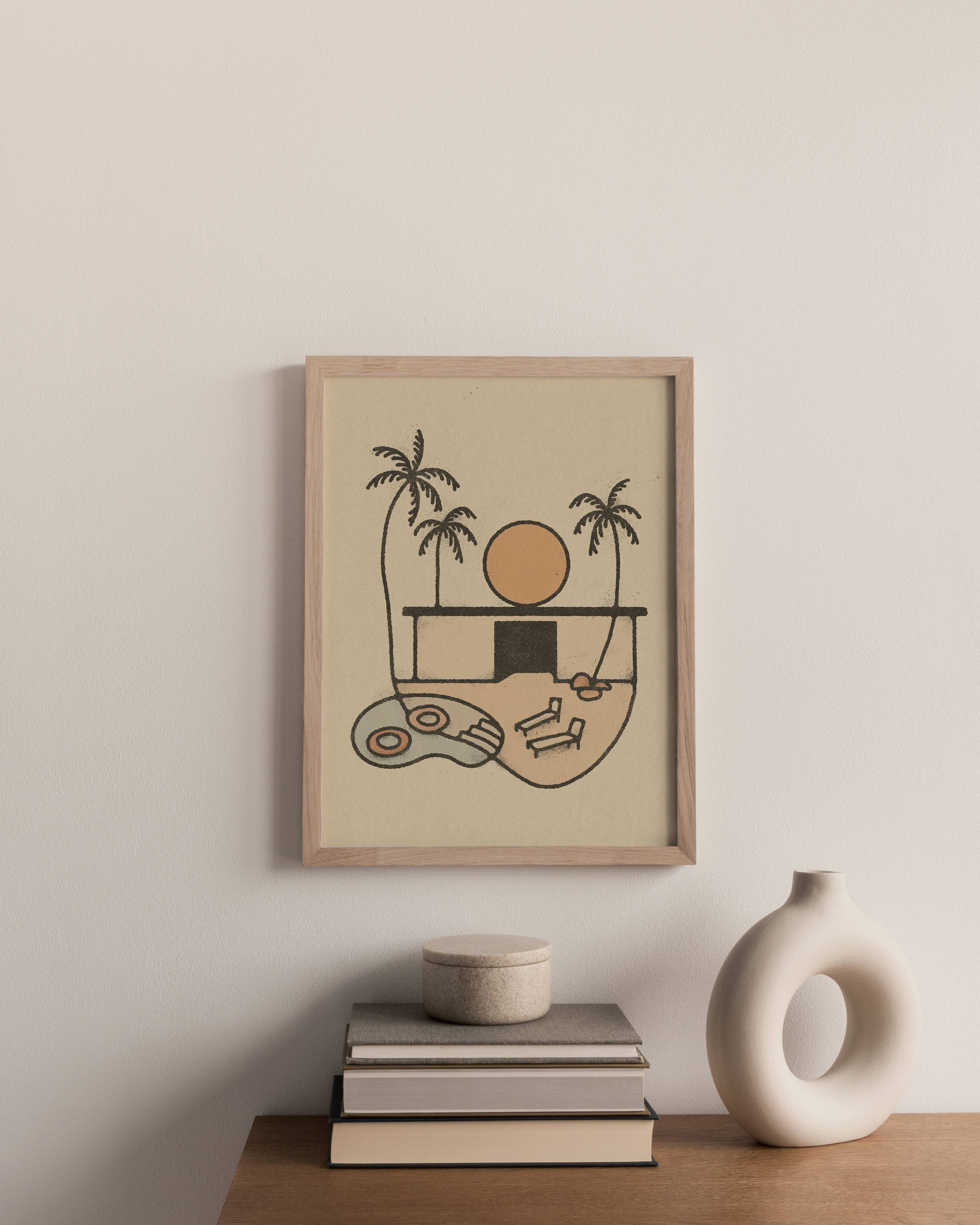 Amber Morgan - Wholesale Art Print - Pool Days 8x10 Art Print1