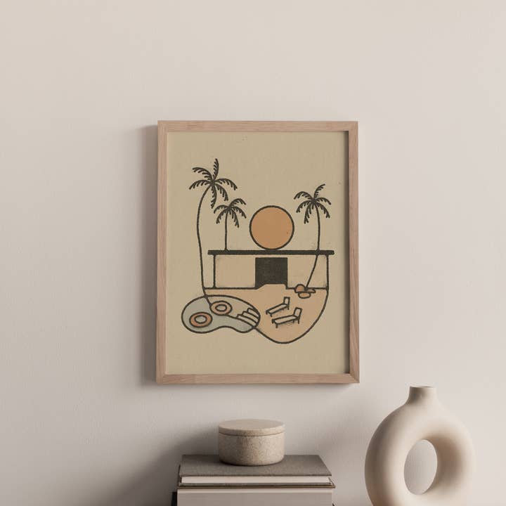 Amber Morgan - Wholesale Art Print - Pool Days 8x10 Art Print1