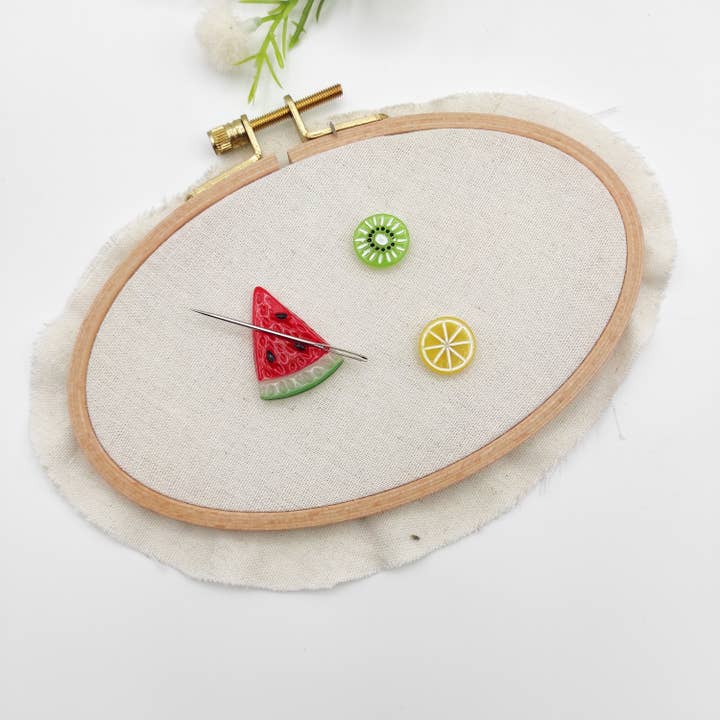 Fruit Resin needle minder for wholesale by SChandworks