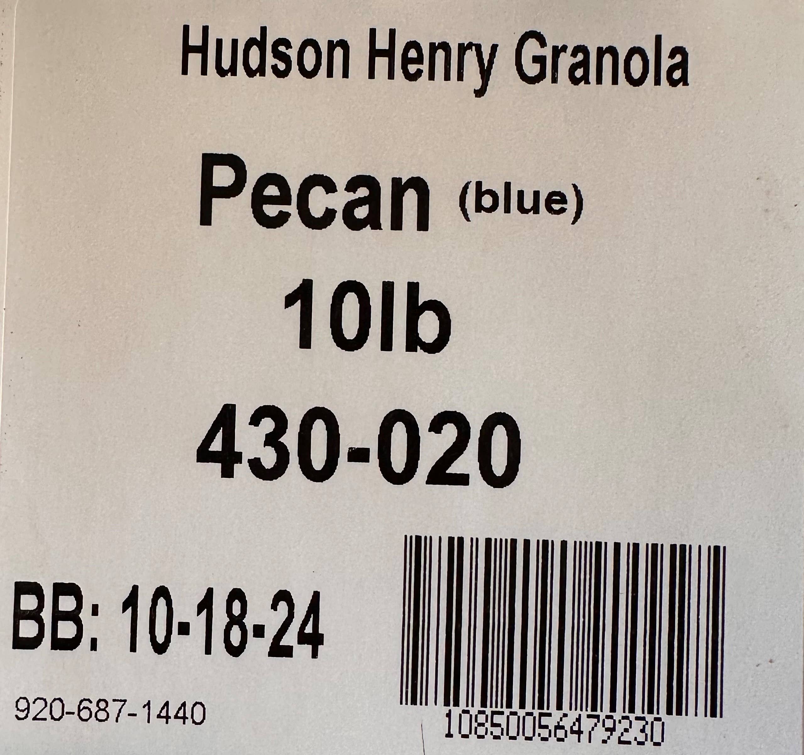 Hudson Henry Baking Co. - Wholesale Granola - Maple Pecan Granola - BULK 10# (4-2.5# bags)2