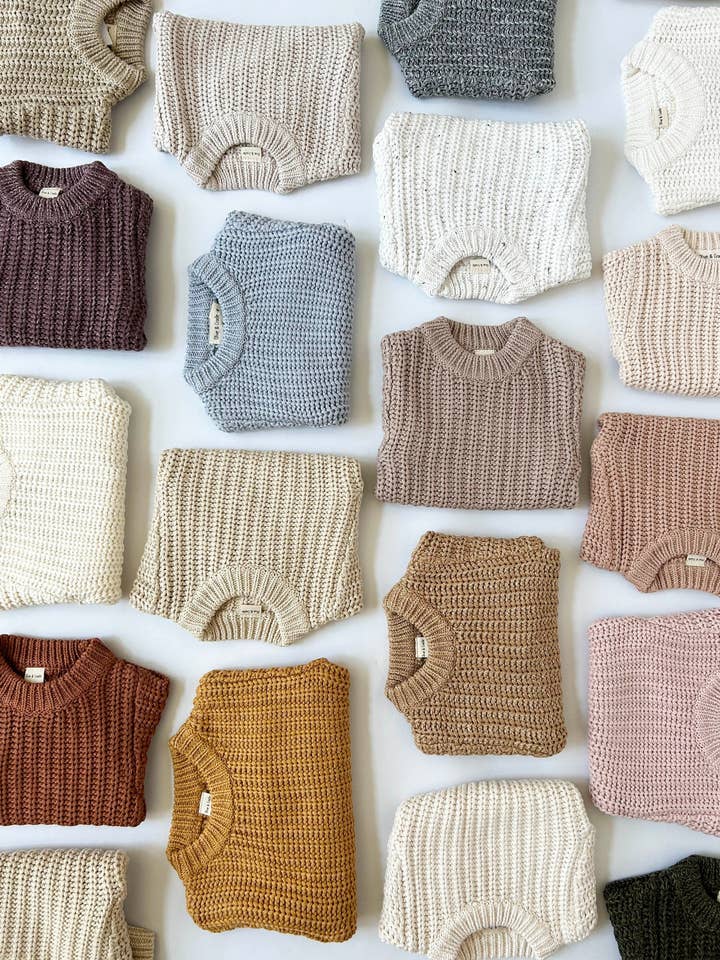 Camisola de Malha Grossa em Algodão para Bebé (nb-24m) por atacado de OLIVE & CRADLE