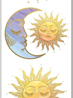Autocolantes H12 Holo Sol e Lua por atacado de Violette Stickers