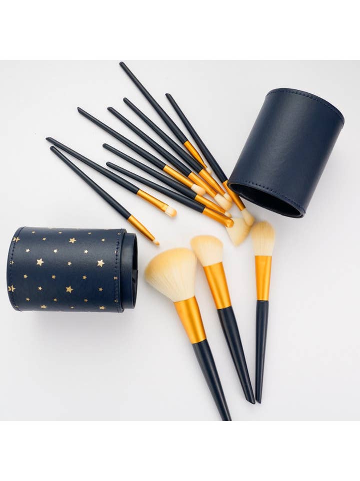 Smoosh - 12 Piece Blue Makeup Brush Set for wholesale by WEST AUSSIE SUPPLIES