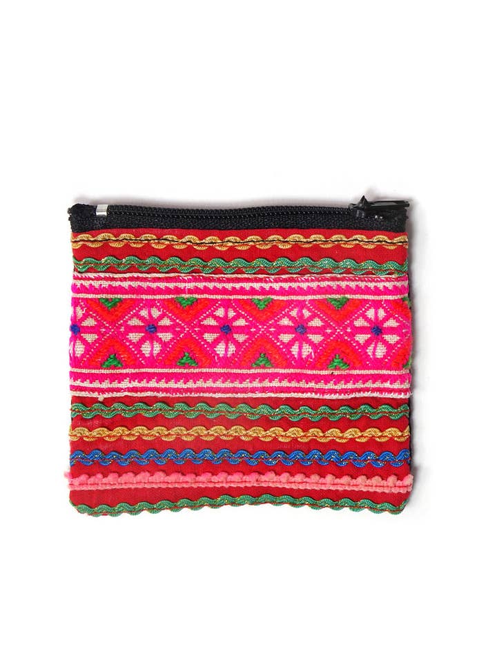 Small Hmong Coin Pouch for wholesale by Zig Zag Asian Collection