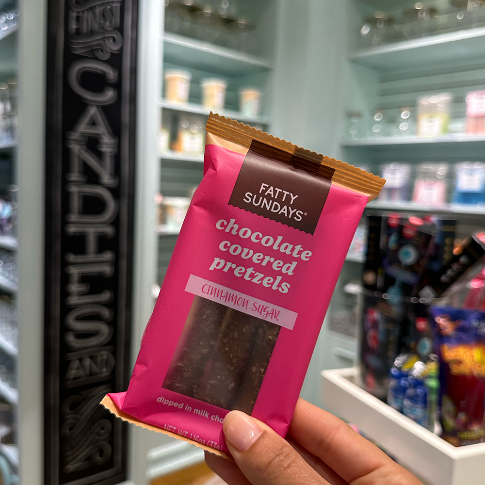 Fatty Sundays - Wholesale Chocolate Covered Sweets - Cinnamon Sugar Chocolate Covered Pretzels (3-pack)2