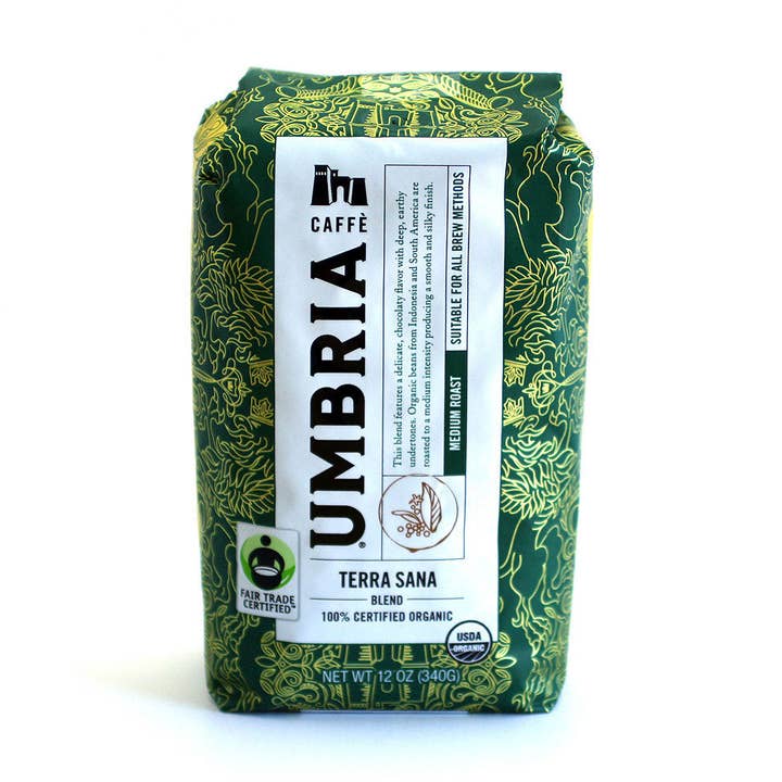 Terra Sana Blend - 12 oz. Bag for wholesale by Caffe Umbria