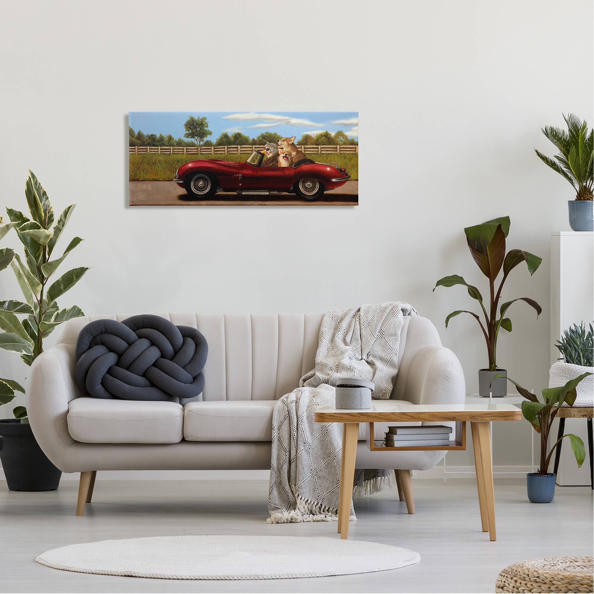 Stupell Industries - Wholesale Wall Sign - Animals in Sports Car - Unframed Wall Art9