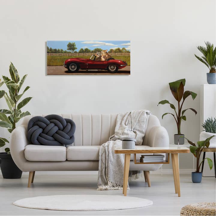 Stupell Industries - Wholesale Wall Sign - Animals in Sports Car - Unframed Wall Art9