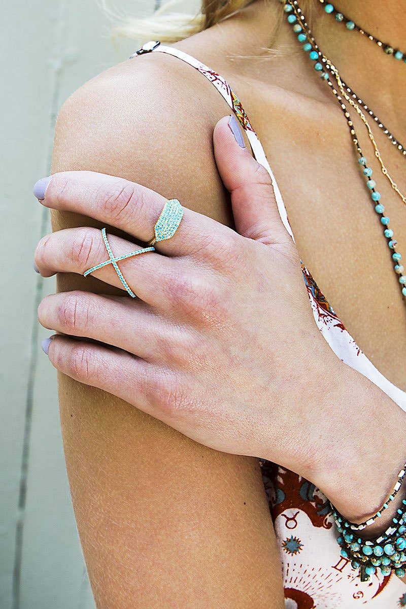 Native Gem – wholesale Ring med flera stenar – ID RING- TURKOS1