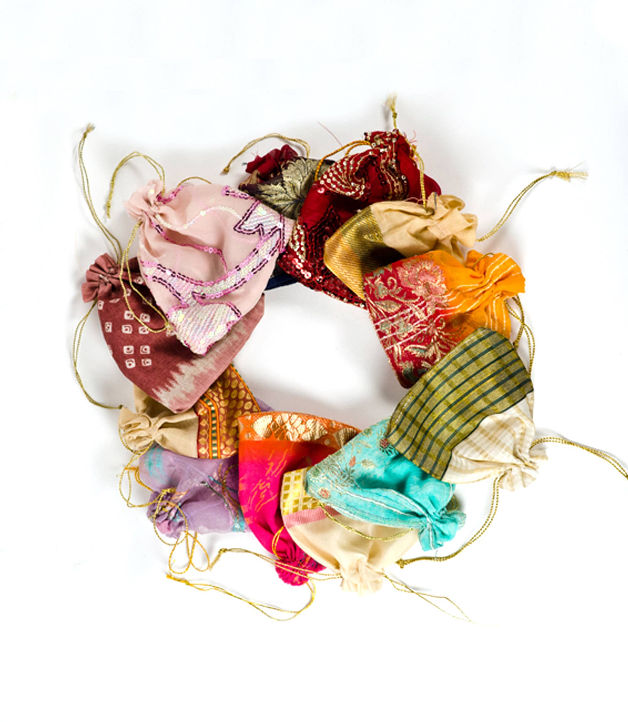 Matr Boomie Fair Trade – Engroshandel Gaveposesæt/pakke – Sorpresa miljøvenlige gaveposer med snøre - assorterede1