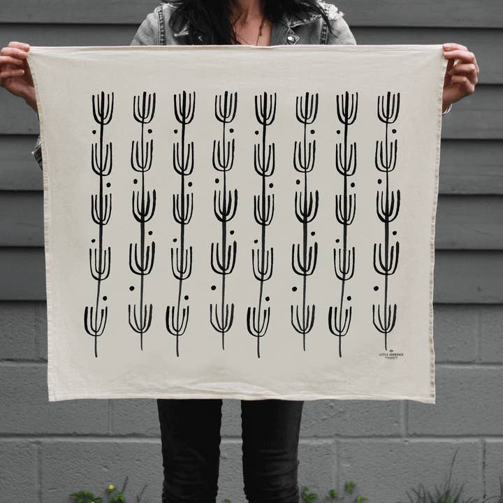 Saguaro Flour Sack Tea Towel | Single for wholesale by Little Korboose