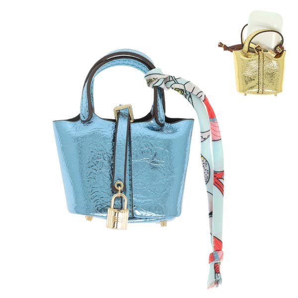 anbfashion - Wholesale Keychain - Unisex - Mini Leather Purse Earbud Case KBAG12475