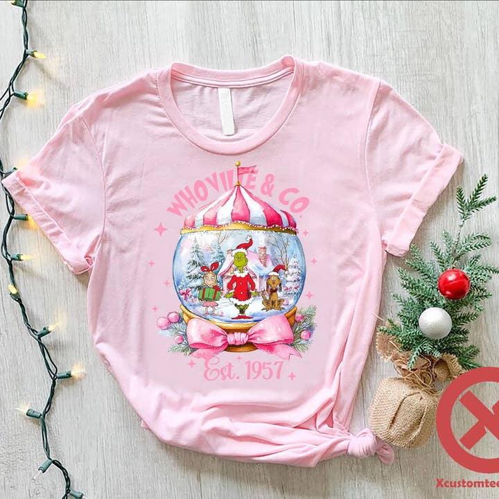 TheKingShirt - Wholesale Graphic Sweatshirt - Women's - Vintage Grinchmas Whoville Est 1957 Kids Tee2