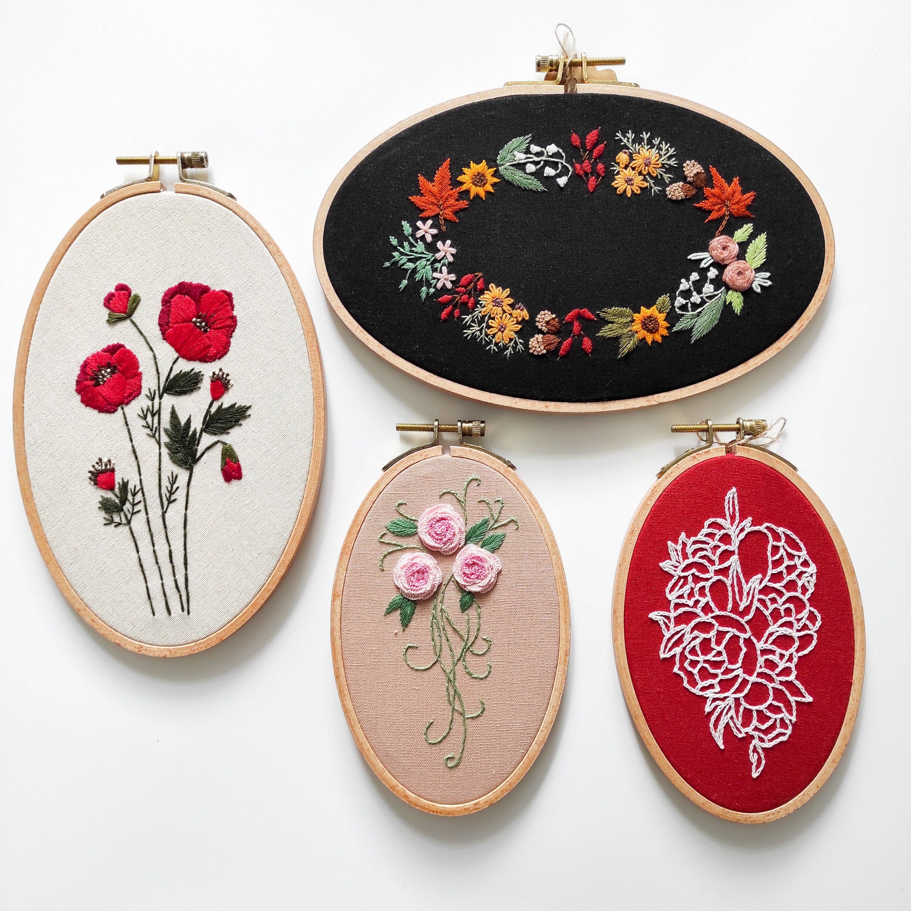 SChandworks - Vente Accessoire de broderie/point de croix - Cercle à broder ovale en bois de hêtre7