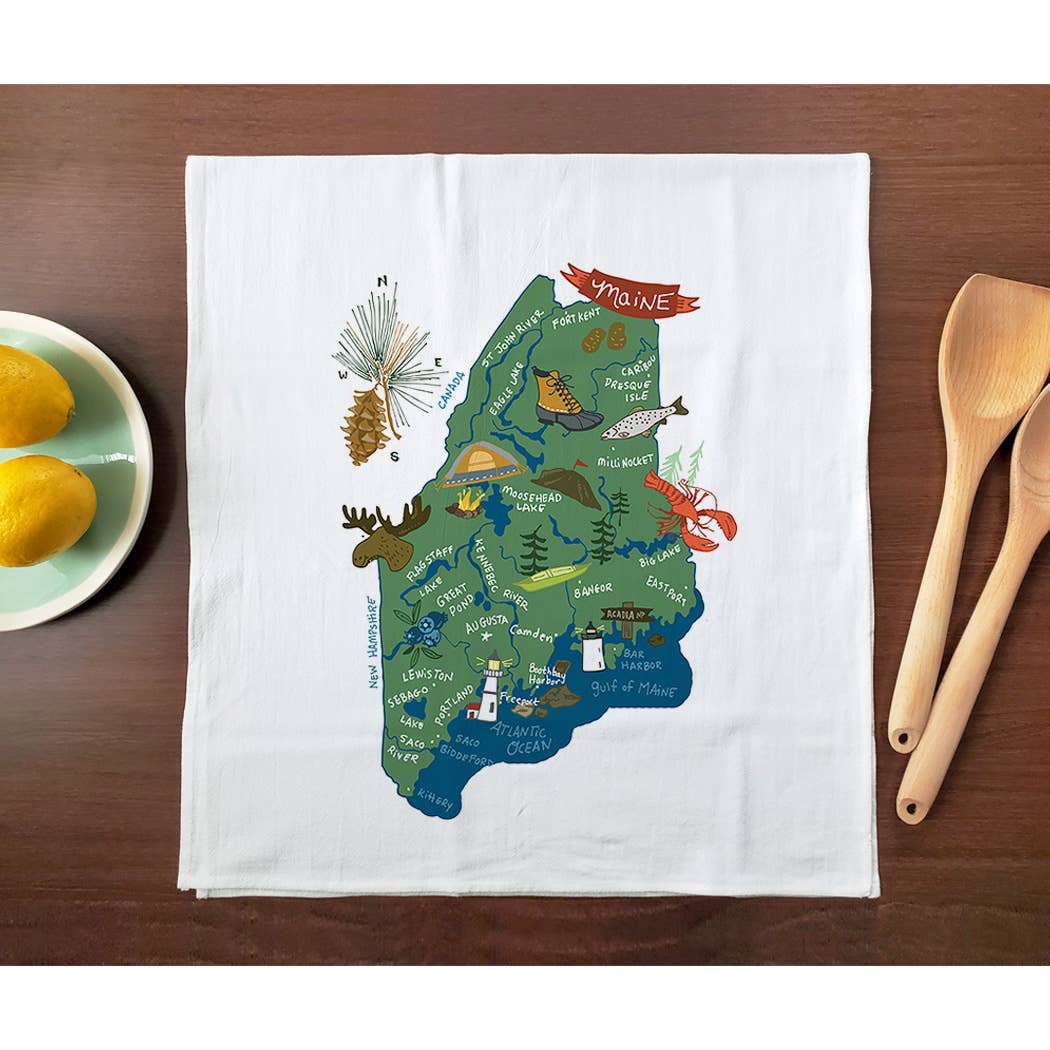 Allport Editions – Engroshandel Viskestykke – Hej USA håndklædeserie - ALLE 50 STATER HER!20