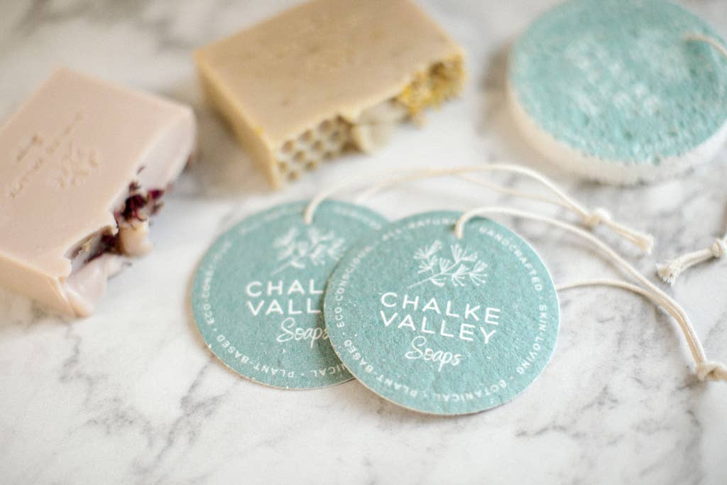 Chalke Valley Soaps – wholesale Facial cleanser – Compostable Magic Sponge for Gentle Facial Cleansing5