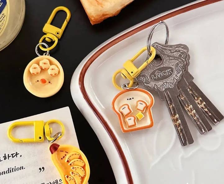 K-Wonderland - Wholesale Keychain - Women's - Breakfast Mini Keyring Key Chain Collection- Open Pack1