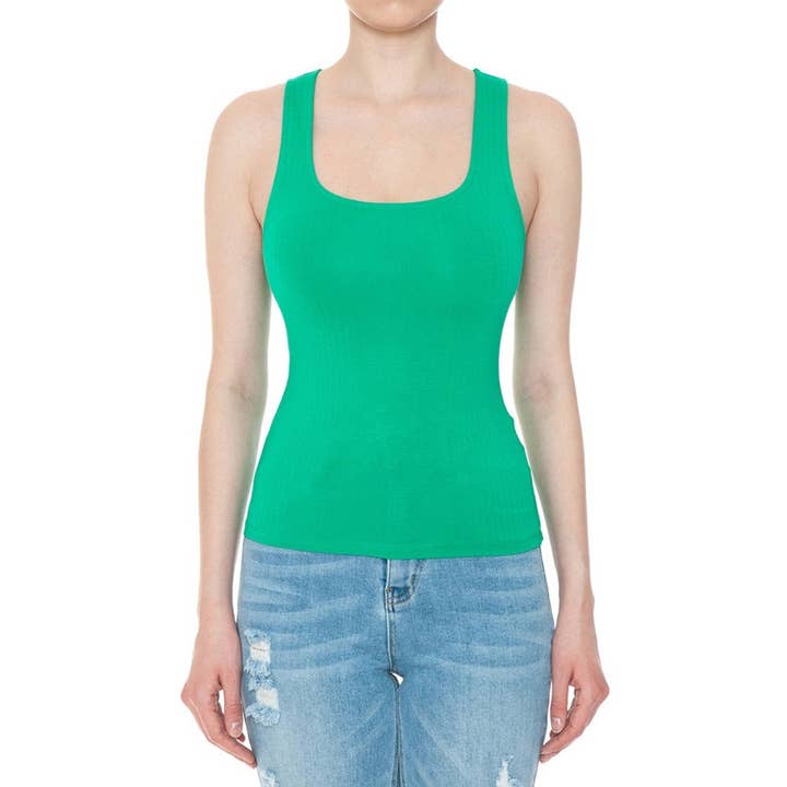 UP CLOTHING - Wholesale Tank Top - Women's - SQUARE NECK POINTELLE TANK TOP