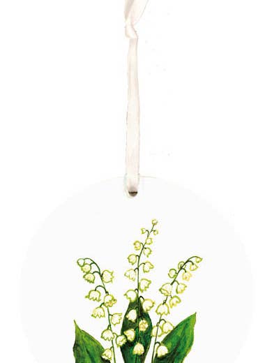 Adorno de lirio de los valles, flor de nacimiento de mayo, Navidad para venta al por mayor de Faith and Franklin