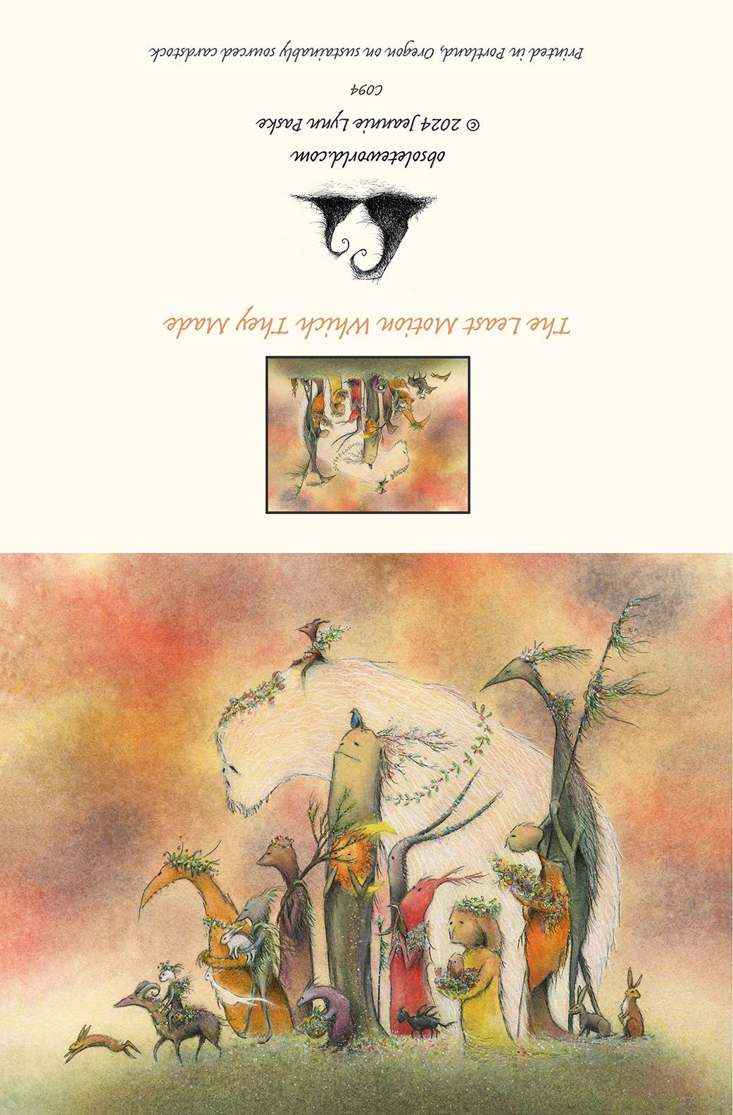 Obsolete World - Wholesale Everyday Greeting Card - The Least Motion Which They Made1