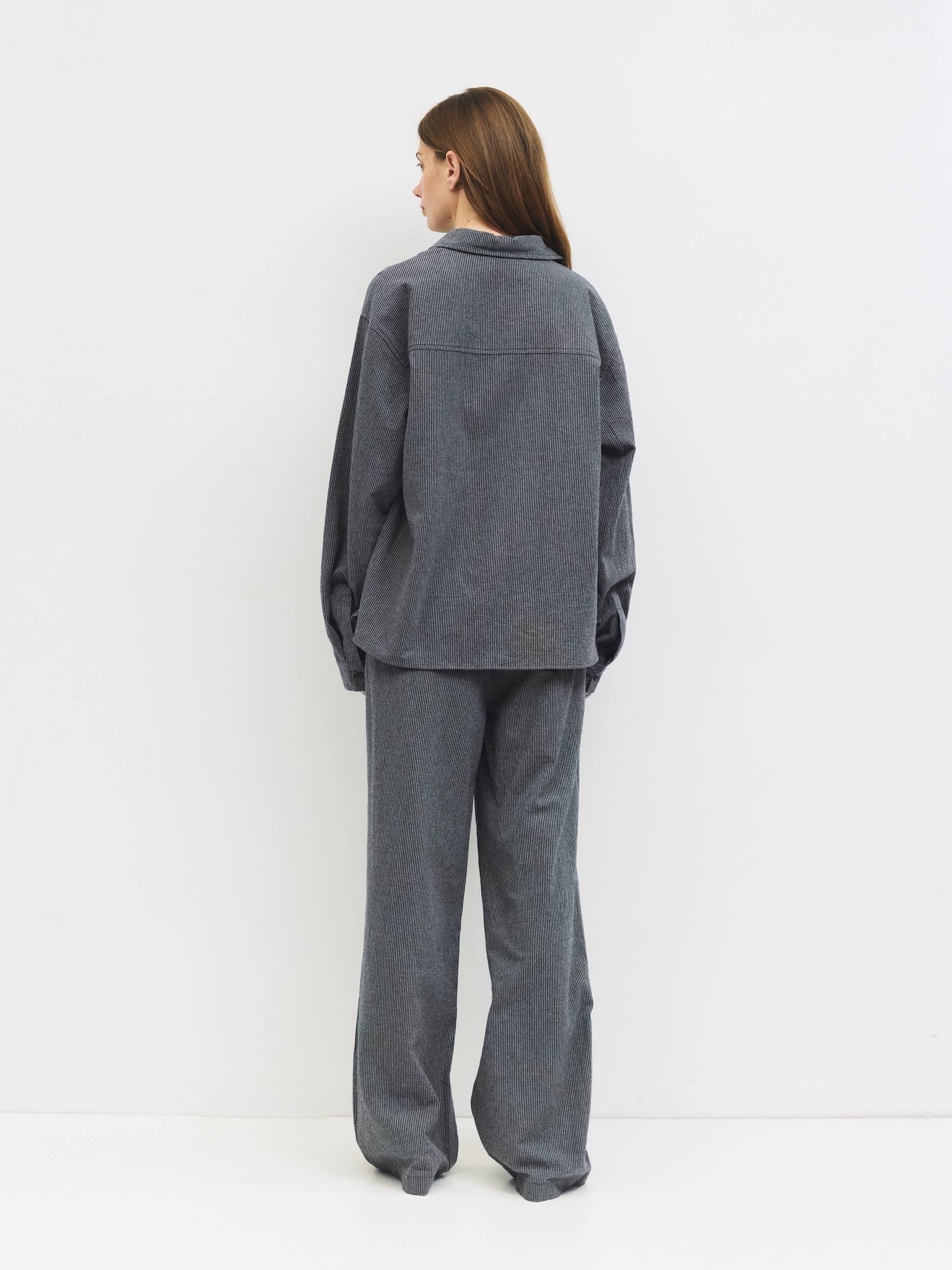 MOD REF – Camisa - Mulher por atacado – A Camisa Ellen | Camisa às Riscas com Botões7