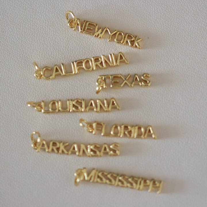 Deep South Originals Inc. - Wholesale Individual Charm/Pendant - State Name Charm ~ Deep South Originals3