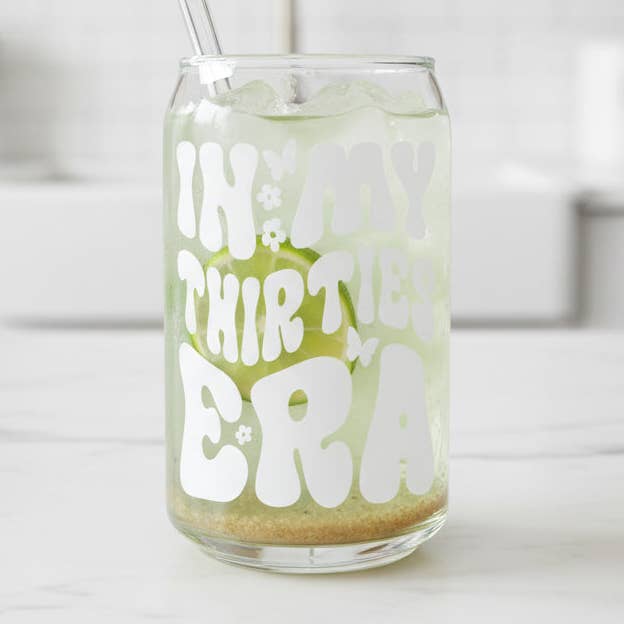 Dåseglas med tryk "In My Thirties Era" for engroshandel hos cool people club