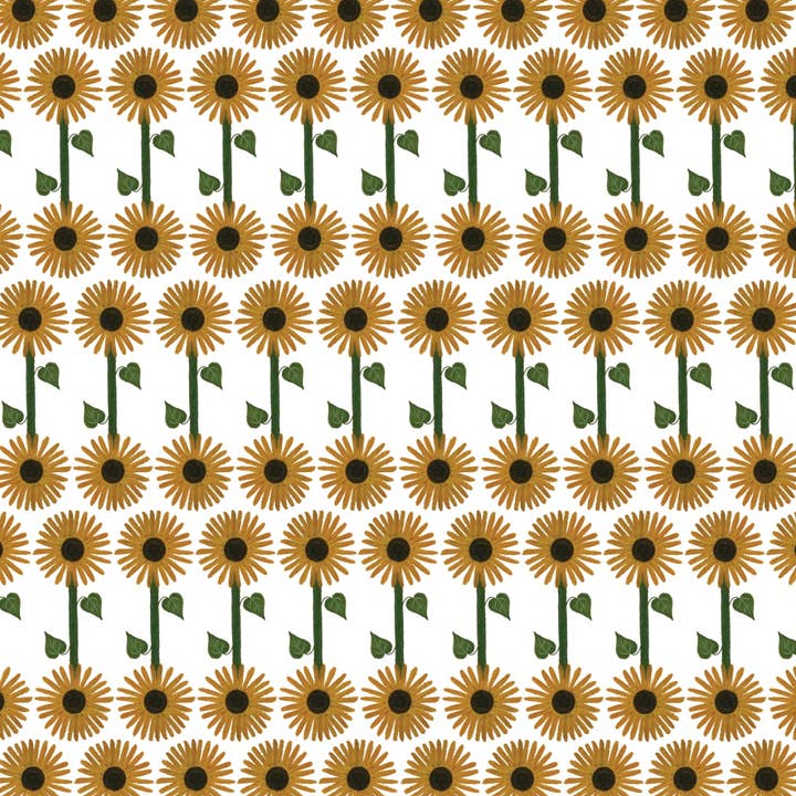 Sunflower Wrapping Paper Sheet for wholesale by LYDIAMAE