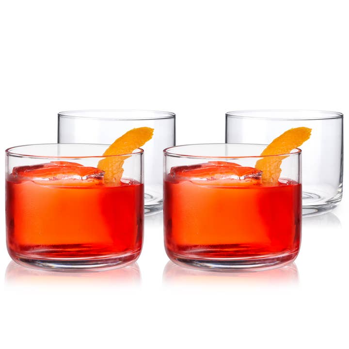 Viski - Wholesale Cocktail/Liquor Glass - Rayeâ„¢ Crystal Negroni Glasses - Set of 4