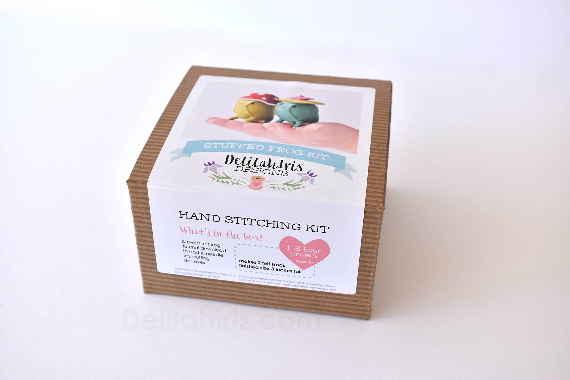 DelilahIris Designs - Wholesale Craft Sewing Kit - DIY Craft Kit Felt Frog Sewing Craft Kit - Mushroom Gift6