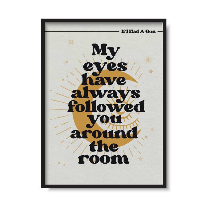 'If I Had A Gun' Noel Gallagher Inspired Print for wholesale by Twisted Rebel Designs