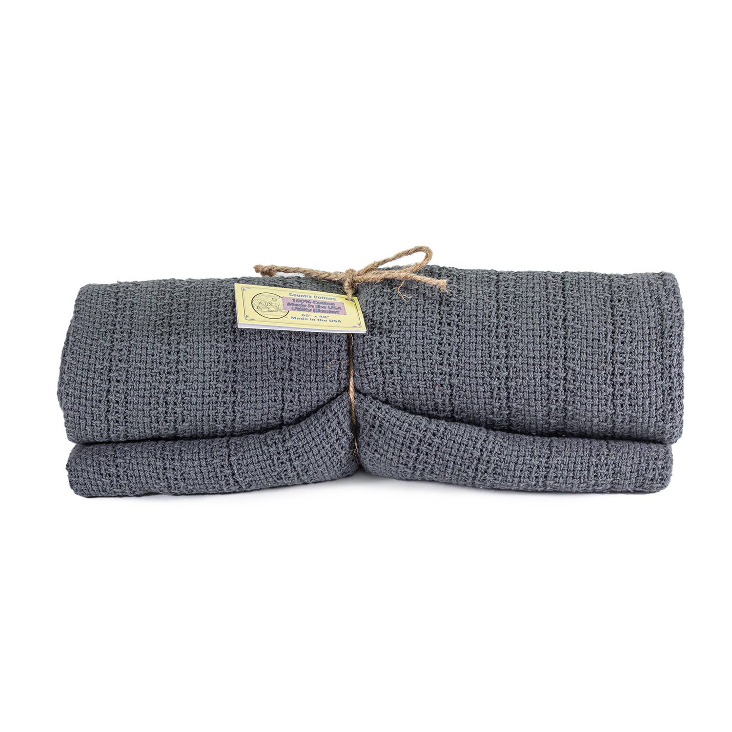 Country Cottons - Wholesale Throw Blanket - 100% Cotton Utility Blanket – 60″x48″10