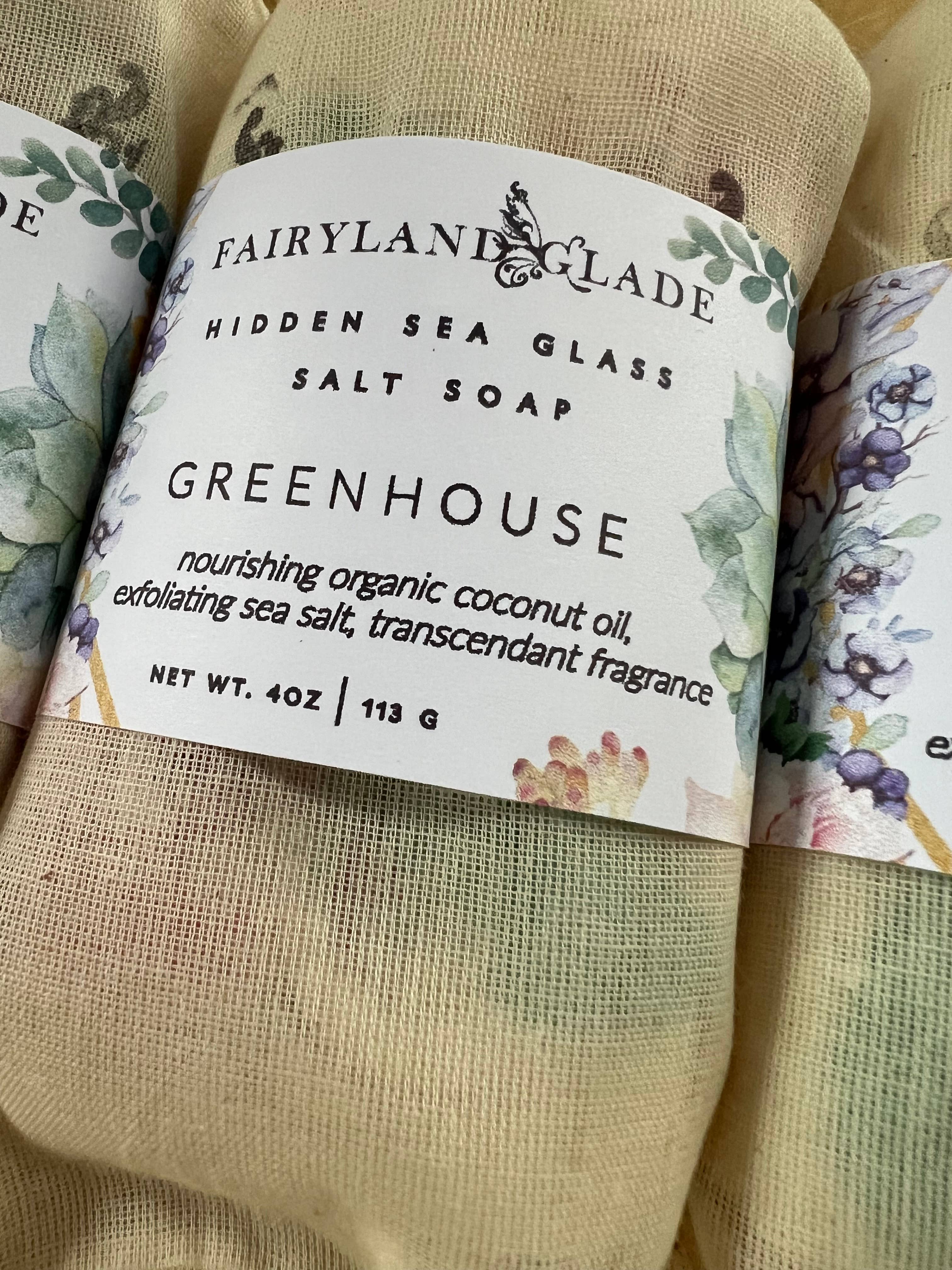 Fairyland Glade - Wholesale Bar Soap - Greenhouse Hidden Sea Glass Sea Salt Soap MADE TO ORDER1