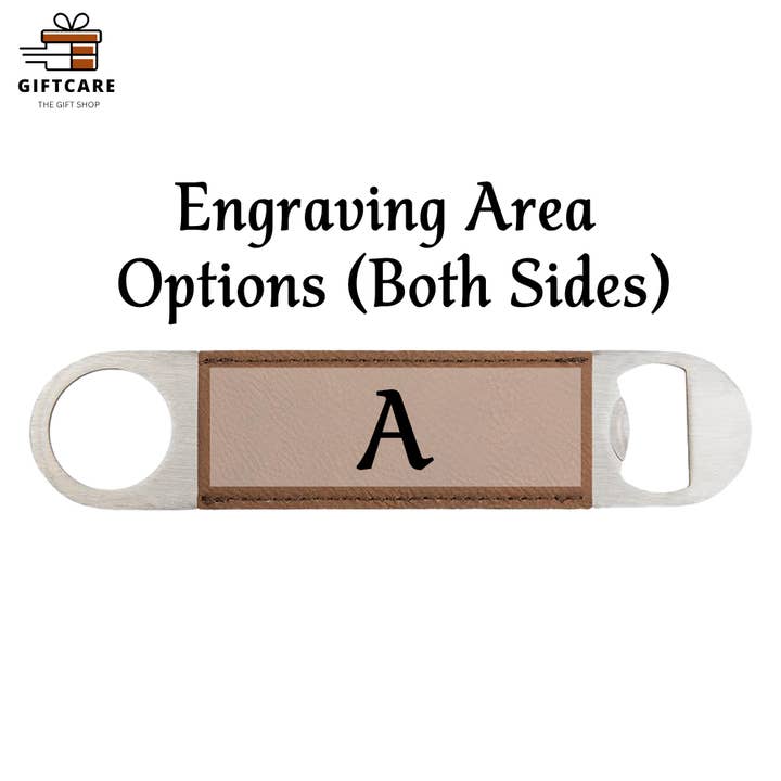 Laser Leatherette - Wholesale Party Favor - Personalized Bottle Opener/Bar Key Wedding Favor Party Gift