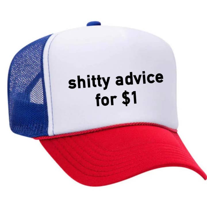 Inappropriate Trucker Hats - Wholesale Trucker Hat - Unisex - Shitty Advice for $1 Trucker Hat8