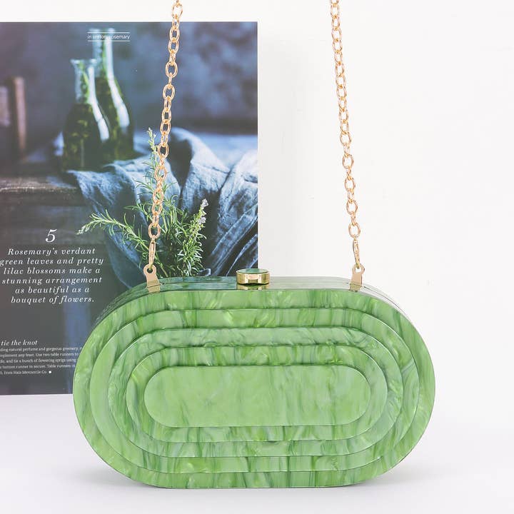 3AM BY H&D ACCESSORIES - Wholesale Clutch bag – women's - Acrylic Marble Clutch6